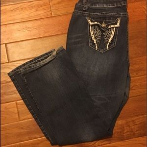 Angel wing jeans